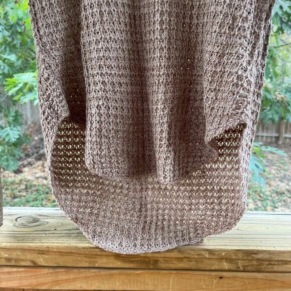 Ultra Flirt Tan Waffle Knit Pullover Sweater Size S. NEW - Picture 4 of 7